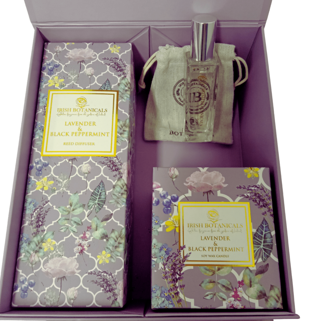 Irish Botanicals gift box - Lavender and Black peppermint